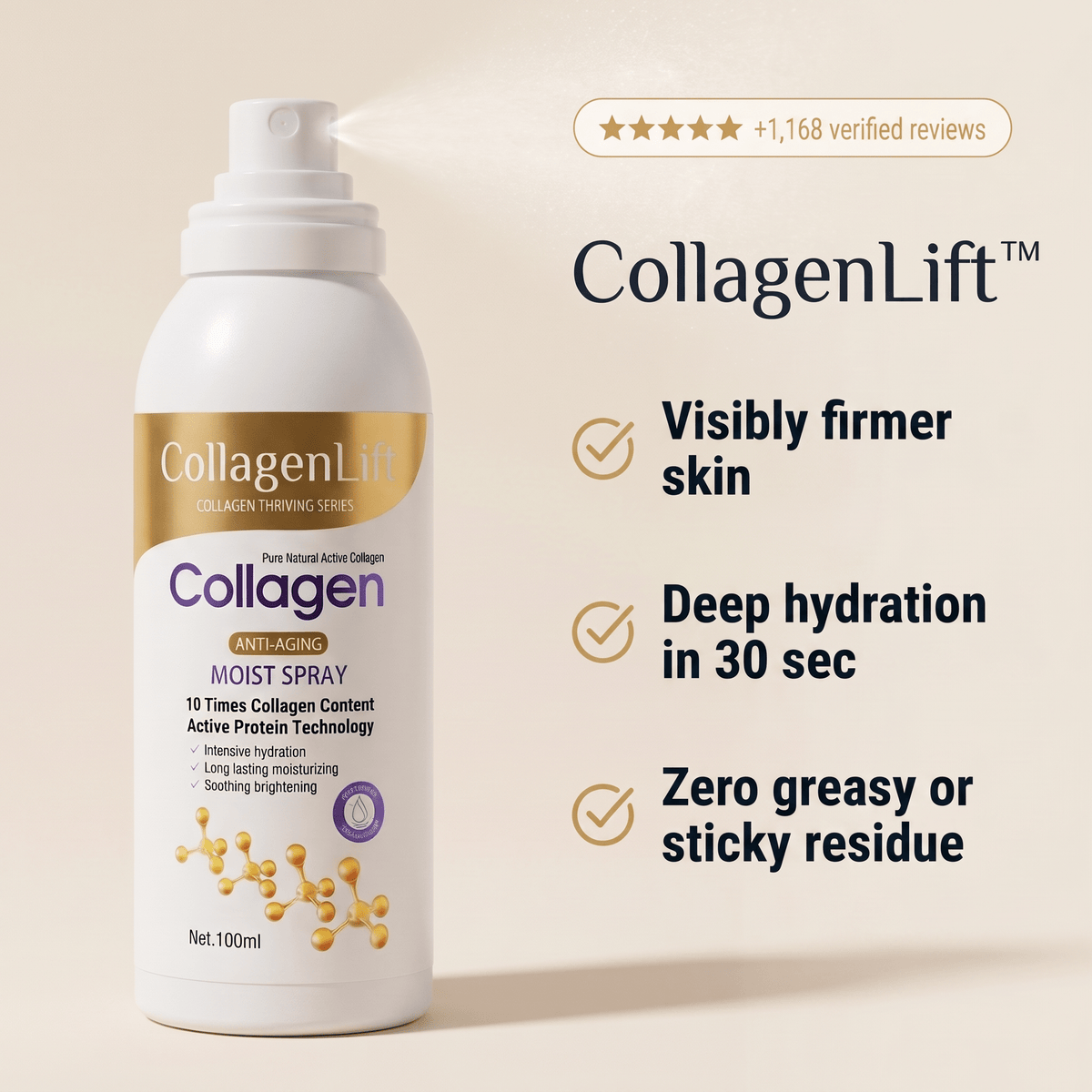 CollagenLift™ kollagenfastande spray