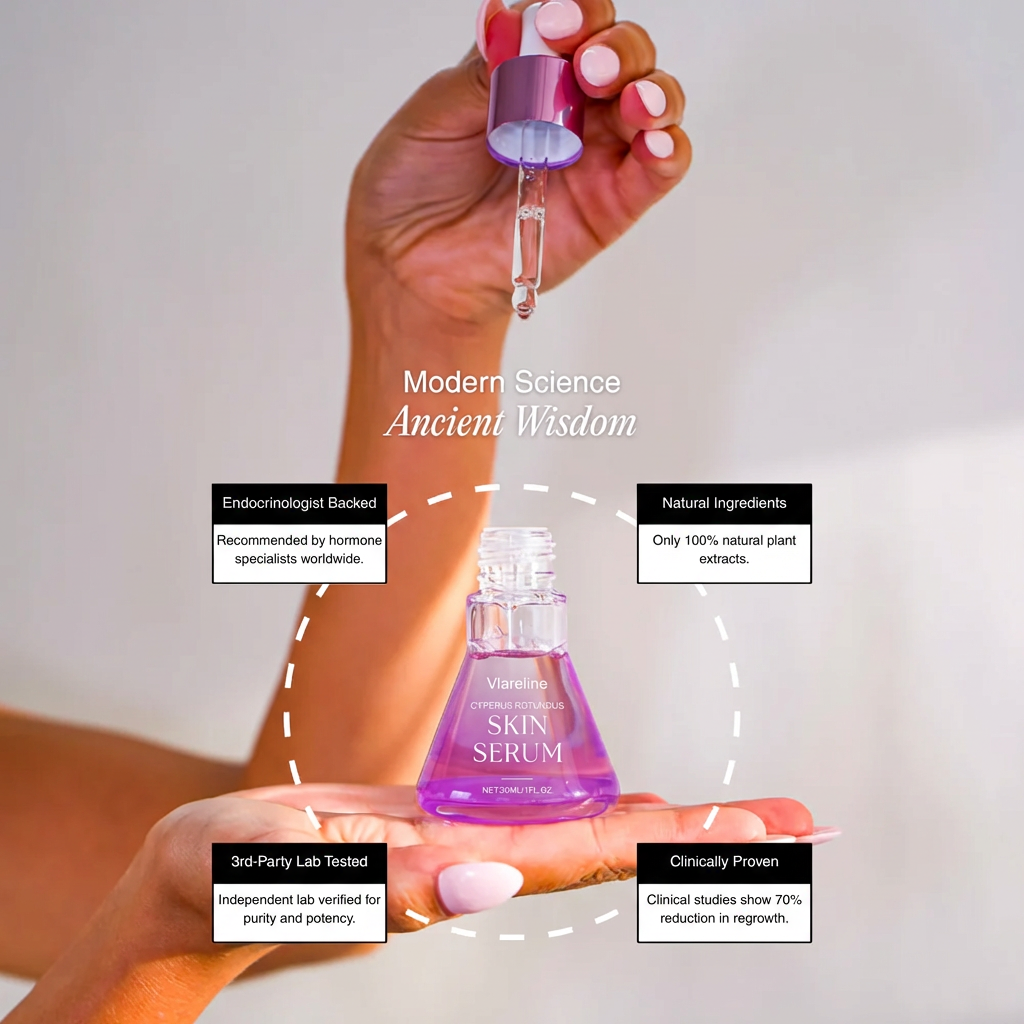 Viareline - Suero para la piel a base de Cyperus Rotundus