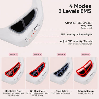 AuraEyes™ 2-in-1: Roodlichttherapie + EMS om wallen onder de ogen te verminderen